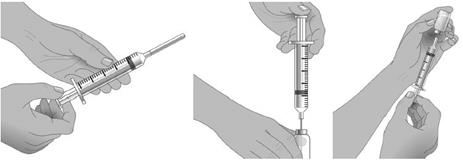 Step 7 shows how to withdraw XEMBIFY from the vial into the syringe.