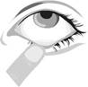 2_Pull down the lower eyelid