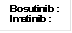 Bosutinib :
Imatinib :
