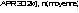 APR 30 2x/j, n (moyenne)

